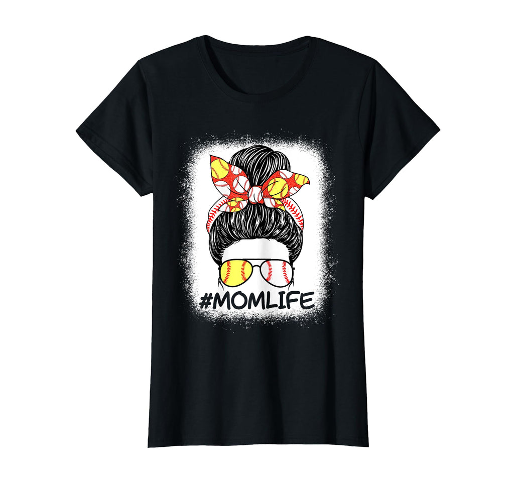 Mothers Day Mamaw Life Messy Bun T-Shirt - Custom Art Print Men Women - T-Shirt, Sweatshirt, Hoodie
