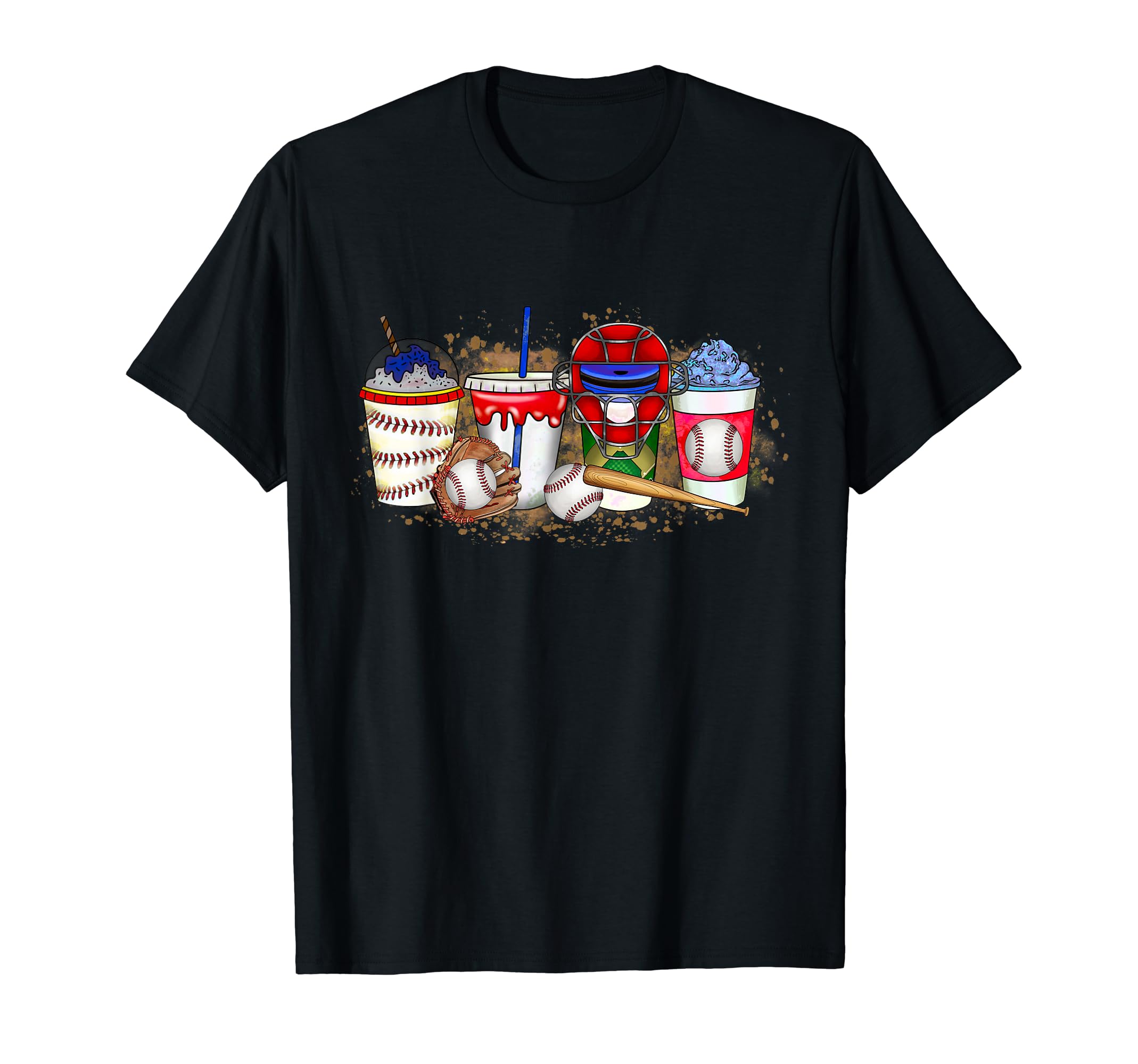 Baseball Drinks Baseball Mom Dad T-Shirt - Aesthetic Graphic Men Women - T-Shirt, Sweatshirt, Hoodie
