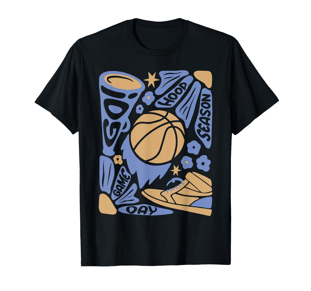 Cheer Go Basketball Game Day Mom Dad T-Shirt - Custom Art Print Unisex - T-Shirt, Sweatshirt, Hoodie