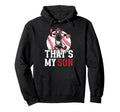 Thats My Son Baseball Catcher Mom Hoodie - Custom Art Print for Adults - T-Shirt, Sweatshirt, Hoodie