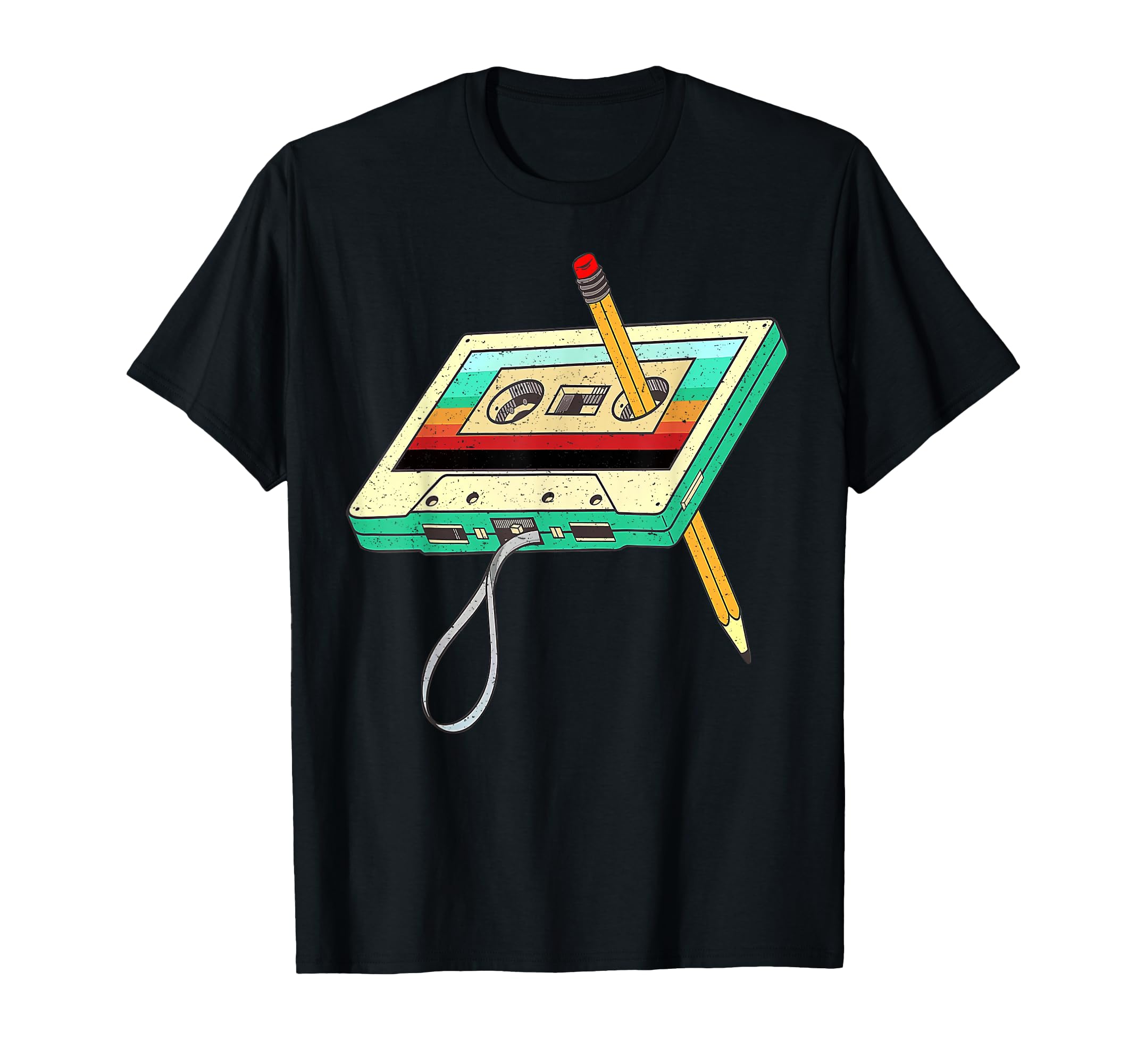 80S Cassette Tape Pencil 1980S T-Shirt - Minimalist Print Men Women - T-Shirt, Sweatshirt, Hoodie