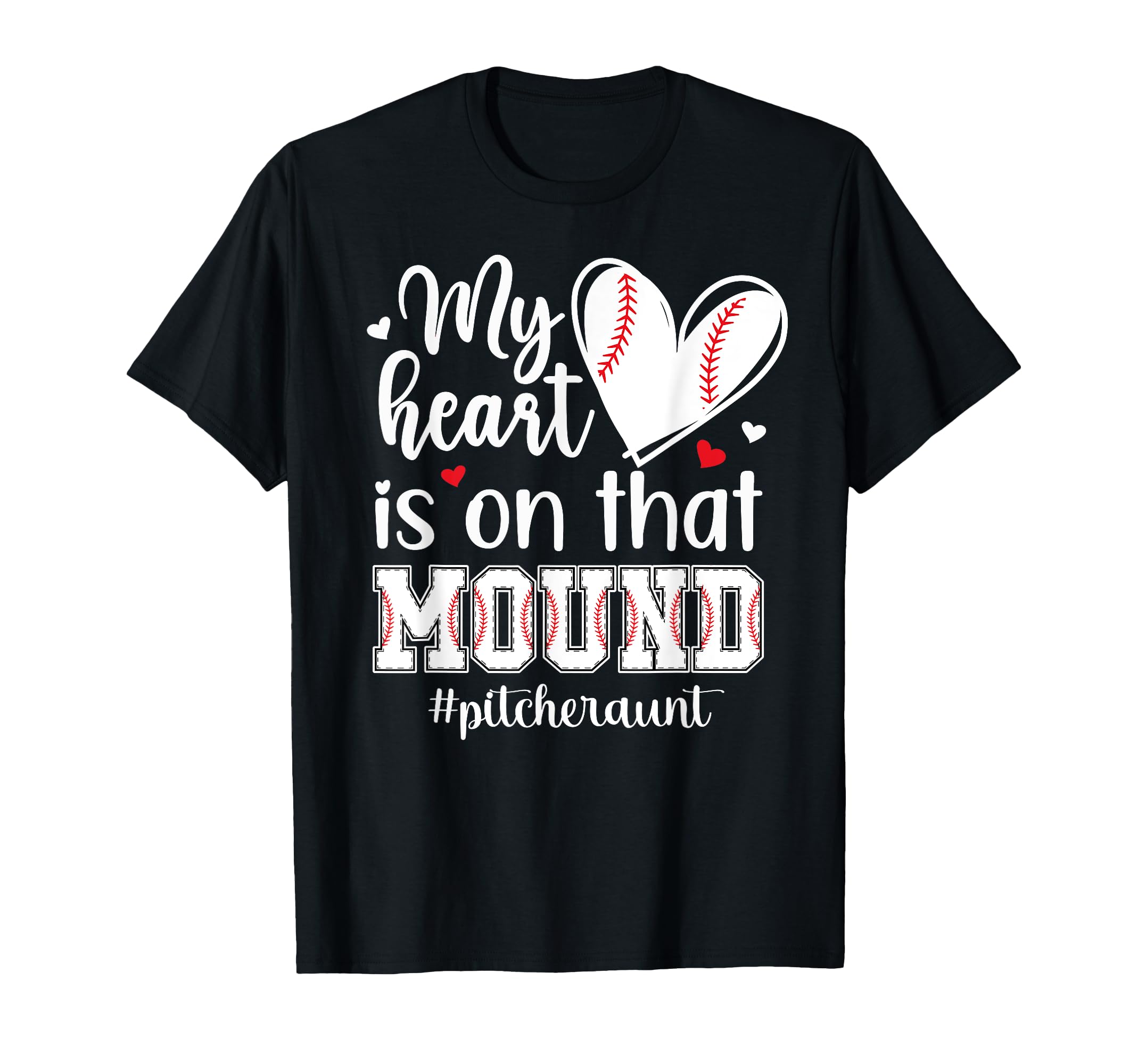 Proud Baseball Pitcher Aunt Baseball T-Shirt - Trendy Graphic for Adults - T-Shirt, Sweatshirt, Hoodie