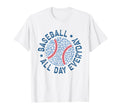 Coquette American Baseball Sideline Sister T-Shirt - Trendy Graphic Unisex - T-Shirt, Sweatshirt, Hoodie