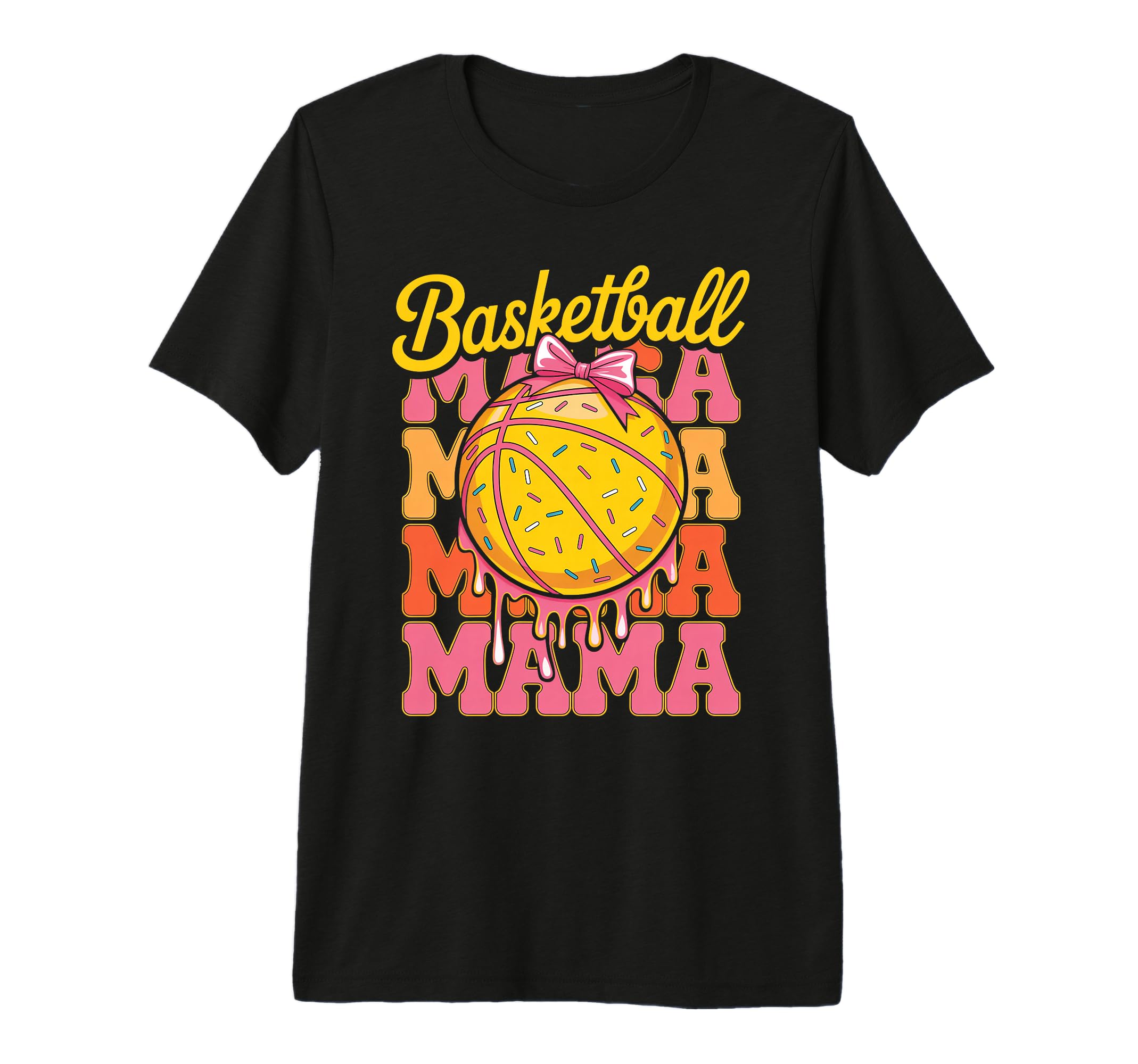 Basketball Mama Ice Cream Drip Game T-Shirt - Fun Novelty Design Unisex - T-Shirt, Sweatshirt, Hoodie