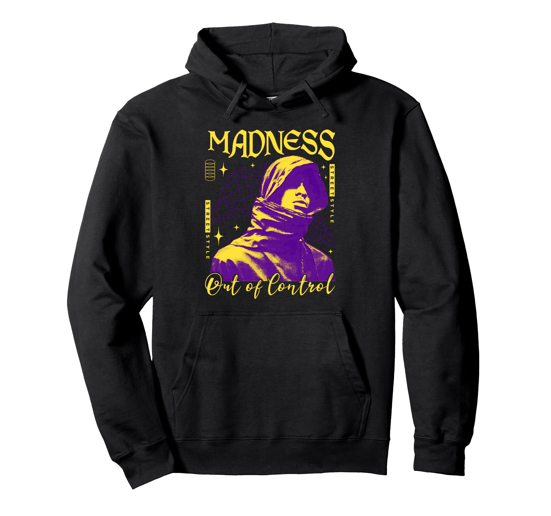 Y2K Madness Bold Urban Graffiti Hoodie - Trendy Graphic for Adults - T-Shirt, Sweatshirt, Hoodie