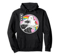 Surfing Ghost Japan Kanagawa Wave Kawaii Hoodie - Aesthetic Graphic Unisex - T-Shirt, Sweatshirt, Hoodie