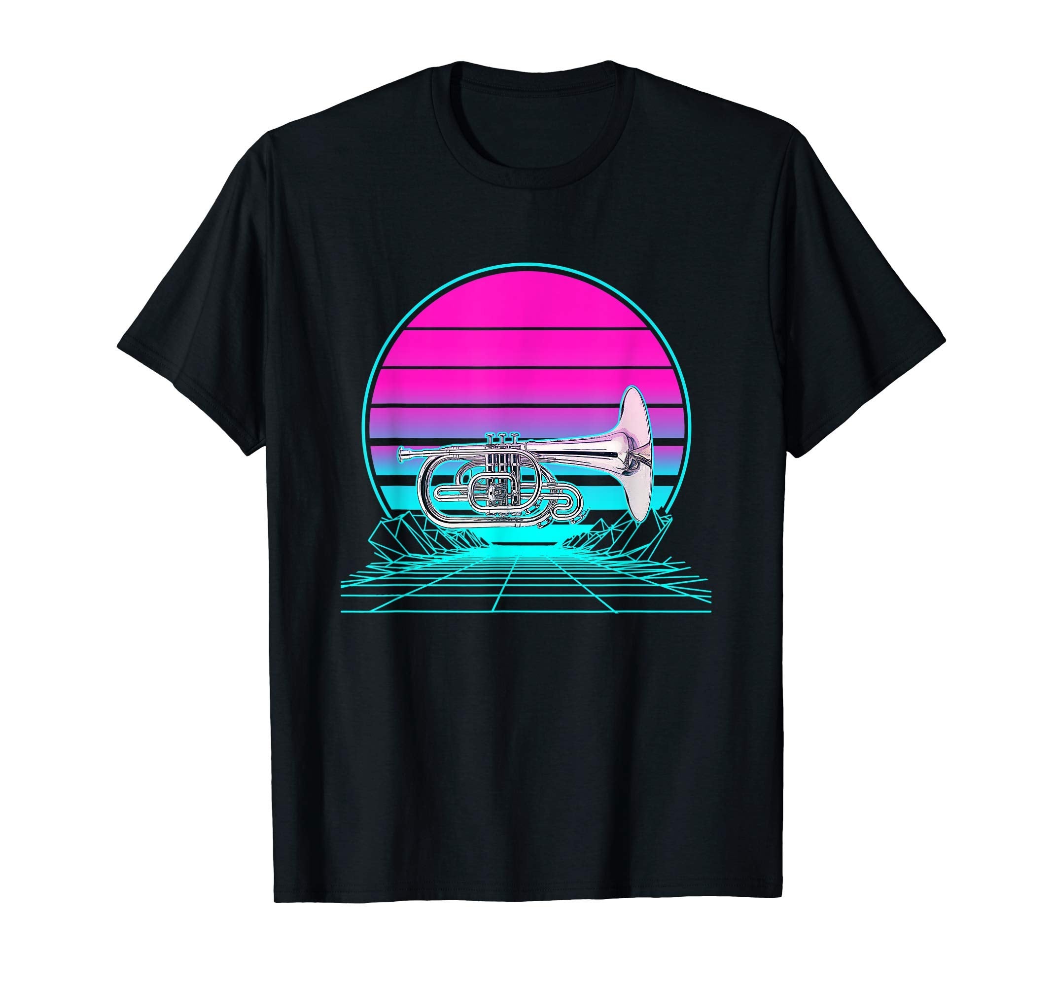 Sunset Mellophone T-Shirt - Custom Art Print for Adults - T-Shirt, Sweatshirt, Hoodie