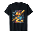 Rubber Duck Baseball Player Space T-Shirt - Fun Novelty Design for Adults - T-Shirt, Sweatshirt, Hoodie
