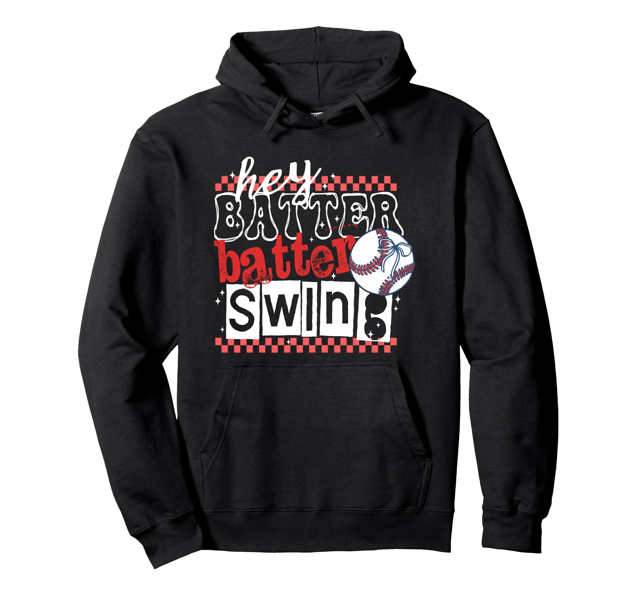 Hey Baseball Batter Batter Swing Hoodie - Aesthetic Graphic for Adults - T-Shirt, Sweatshirt, Hoodie