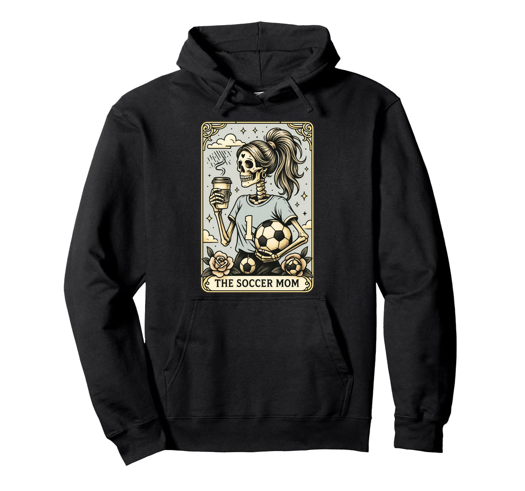 Soccer Mom Tarot Card Halloween Soccer Hoodie - Aesthetic Graphic Unisex - T-Shirt, Sweatshirt, Hoodie