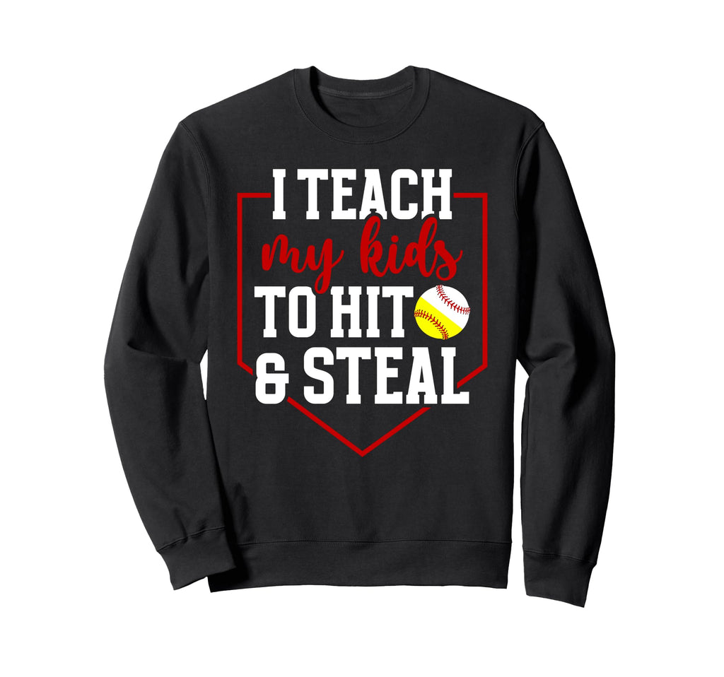 Softball Baseball Mom Funny Sweatshirt - Custom Art Print Men Women - T-Shirt, Sweatshirt, Hoodie