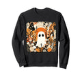 Halloween Ghost Spooky Season Boho Sweatshirt - Unique Graphic Men Women - T-Shirt, Sweatshirt, Hoodie