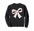 Baseball Bow Baseball Mom Mama Sweatshirt - Aesthetic Graphic for Adults - T-Shirt, Sweatshirt, Hoodie