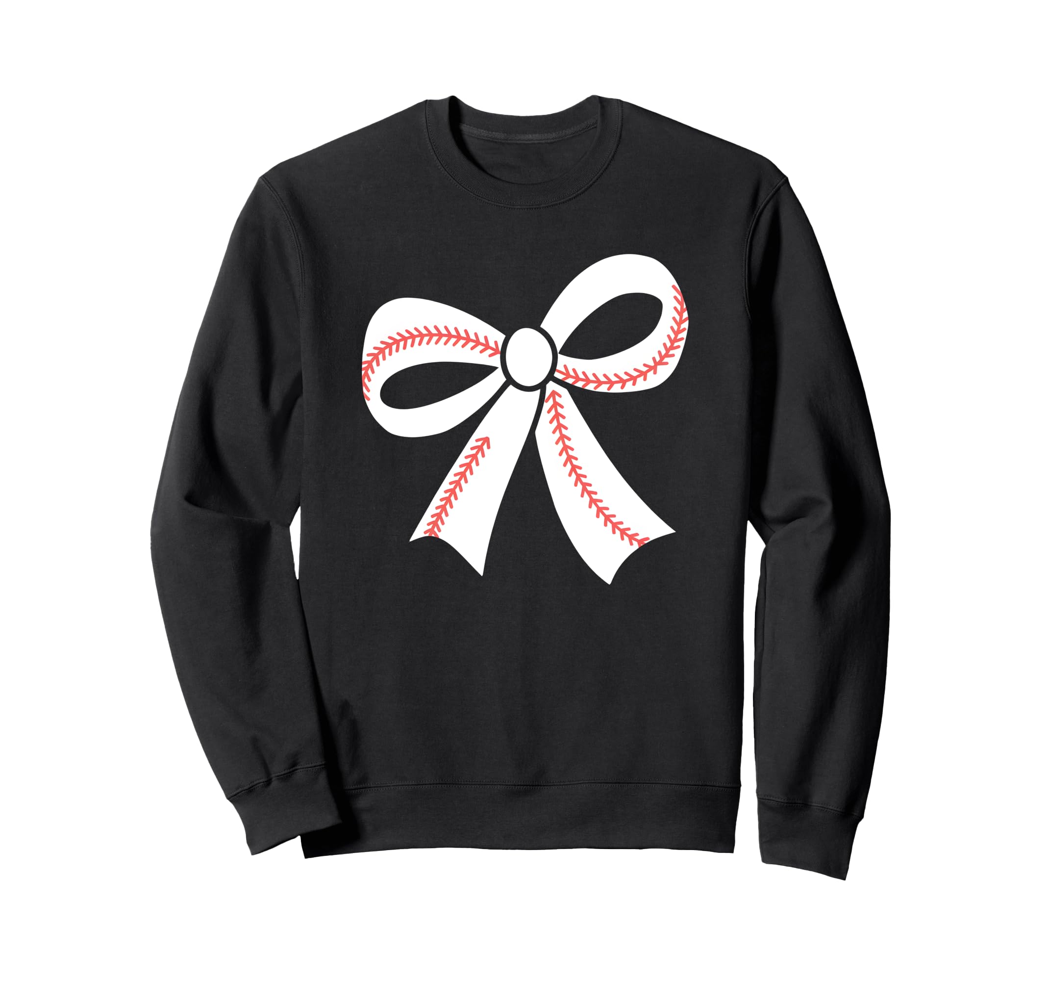 Baseball Bow Baseball Mom Mama Sweatshirt - Aesthetic Graphic for Adults - T-Shirt, Sweatshirt, Hoodie