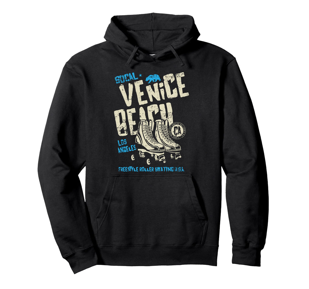 Venice Beach California Roller Skate Hoodie - Aesthetic Graphic for Adults - T-Shirt, Sweatshirt, Hoodie