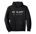 No Sleep Japanese Text Vaporwave Aesthetic Hoodie - Unique Graphic Unisex - T-Shirt, Sweatshirt, Hoodie