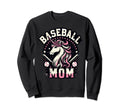 Womens Baseball Mom Unicorn Sweatshirt - Fun Novelty Design Men Women - T-Shirt, Sweatshirt, Hoodie