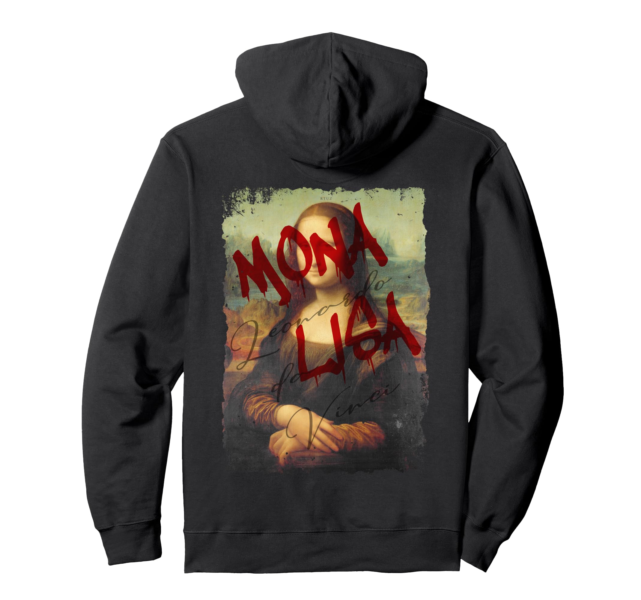 Mona Lisa Art Y2K Back Streetwear Hoodie - Unique Graphic Men Women - T-Shirt, Sweatshirt, Hoodie
