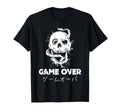 Game Over Skull Japanese Kanji Vaporwave T-Shirt - Graphic Print Unisex - T-Shirt, Sweatshirt, Hoodie