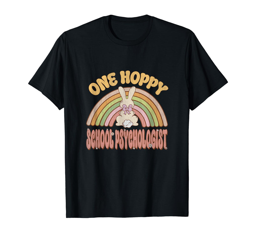 One Hoppy School Psychologist Bunny T-Shirt - Novelty Apparel Men Women - T-Shirt, Sweatshirt, Hoodie