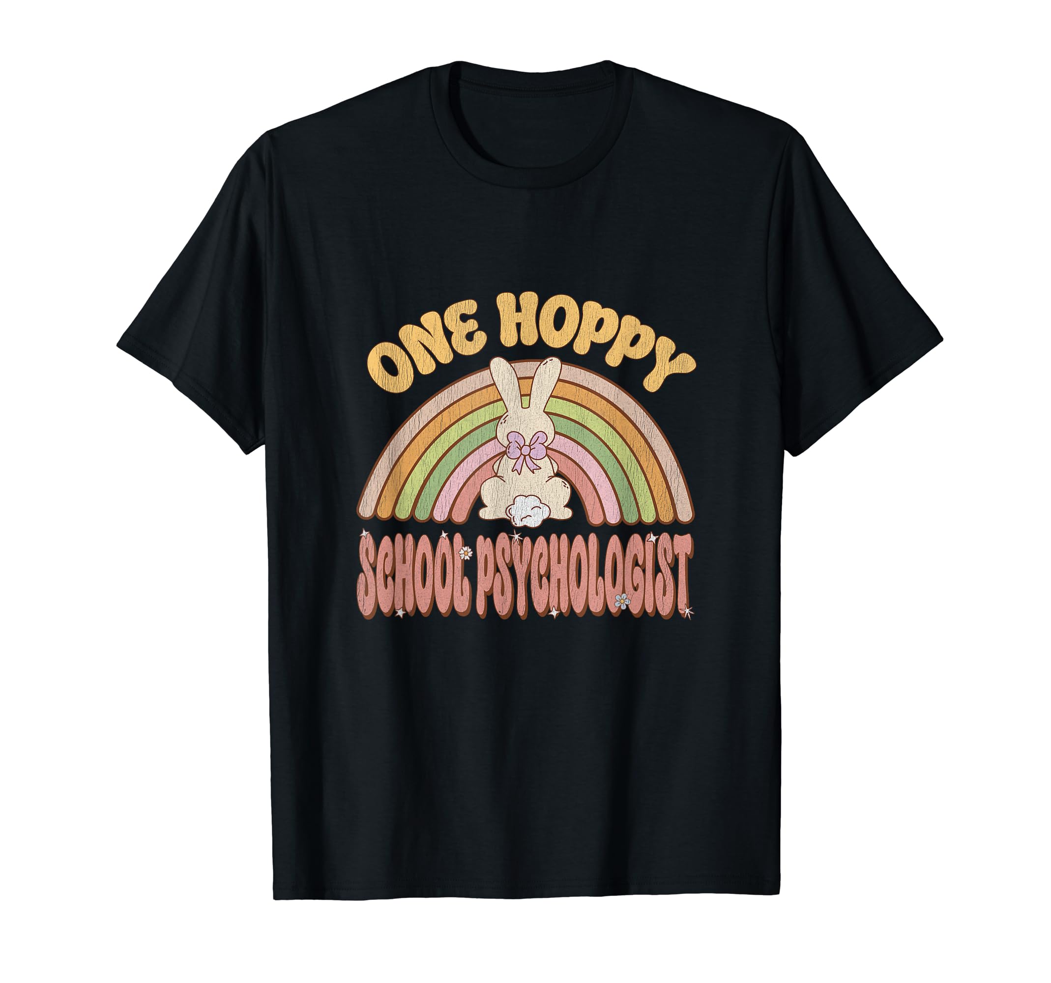 One Hoppy School Psychologist Bunny T-Shirt - Novelty Apparel Men Women - T-Shirt, Sweatshirt, Hoodie