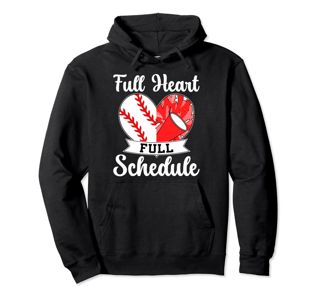 Full Heart Full Schedule Cheer And Hoodie - Trendy Graphic for Adults - T-Shirt, Sweatshirt, Hoodie