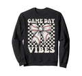 Game Day Vibes Coquette Bow Baseball Sweatshirt - Novelty Apparel Unisex - T-Shirt, Sweatshirt, Hoodie