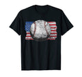 Patriotic Flag Baseball Softball 4 T-Shirt - Aesthetic Graphic Men Women - T-Shirt, Sweatshirt, Hoodie