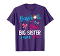 Baseball Gender Reveal Baseball Or Bow T-Shirt - Unique Graphic for Adults - T-Shirt, Sweatshirt, Hoodie