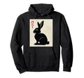 Rabbit Ukiyo E Art Japan Theme Pastel Hoodie - Novelty Apparel Unisex - T-Shirt, Sweatshirt, Hoodie