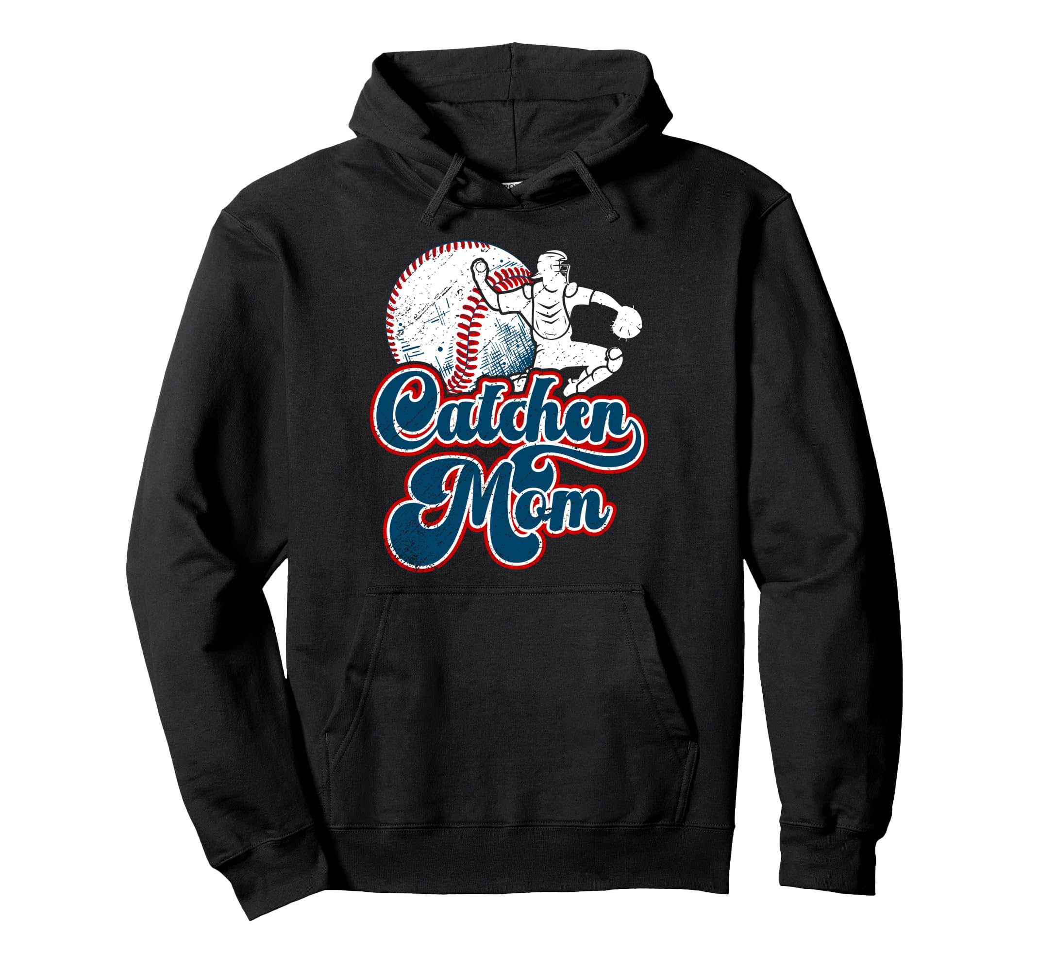 Baseball Catcher Mom Baseball Catcher Hoodie - Novelty Apparel Men Women - T-Shirt, Sweatshirt, Hoodie