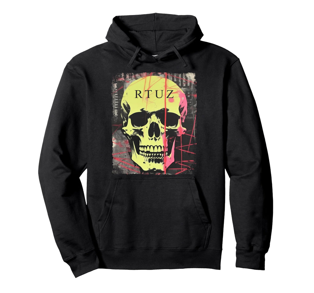 Aesthetic Streetwear Skull Hoodie - Custom Art Print for Adults - T-Shirt, Sweatshirt, Hoodie
