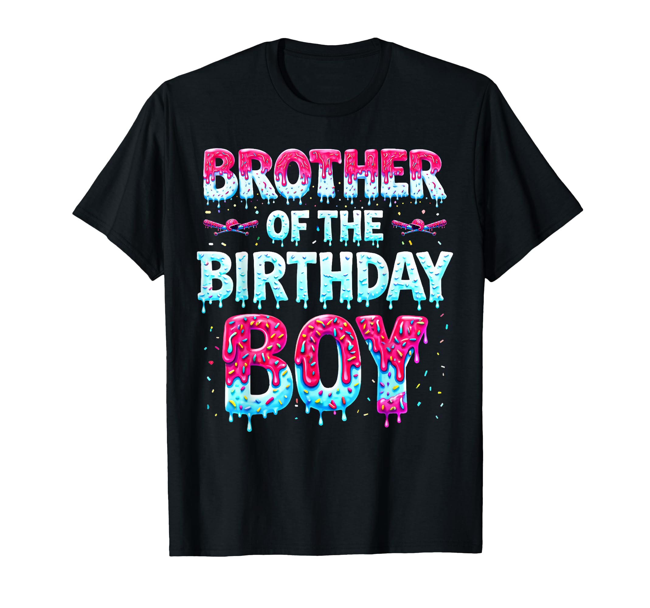 Brother Birthday Ice Cream Baseball T-Shirt - Custom Art Print Men Women - T-Shirt, Sweatshirt, Hoodie