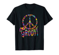 Hippie Groovy Peace Sign Symbol T-Shirt - Fun Novelty Design for Adults - T-Shirt, Sweatshirt, Hoodie