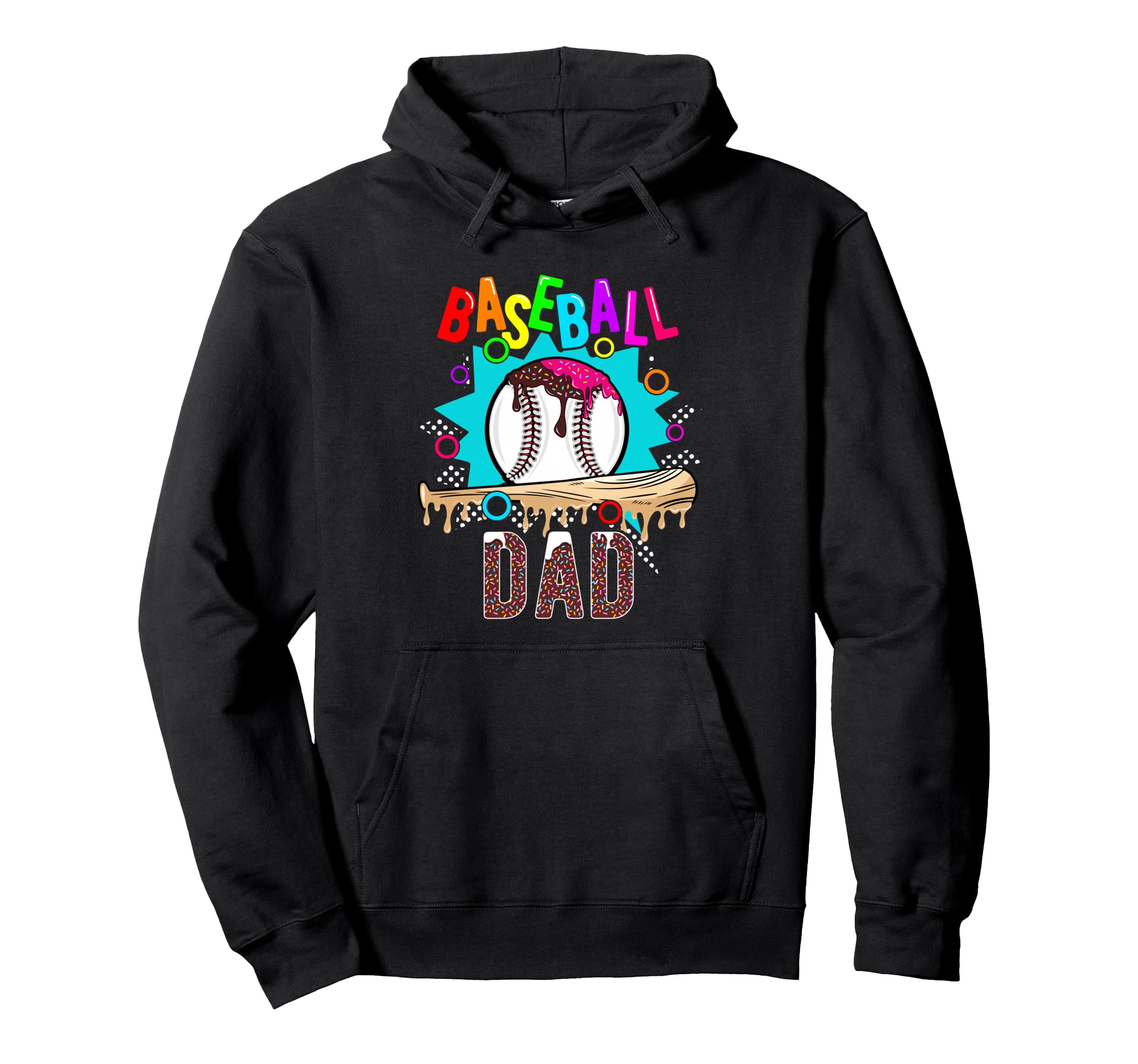 Baseball Dad Baseball Dad Hoodie - Novelty Apparel for Adults - T-Shirt, Sweatshirt, Hoodie