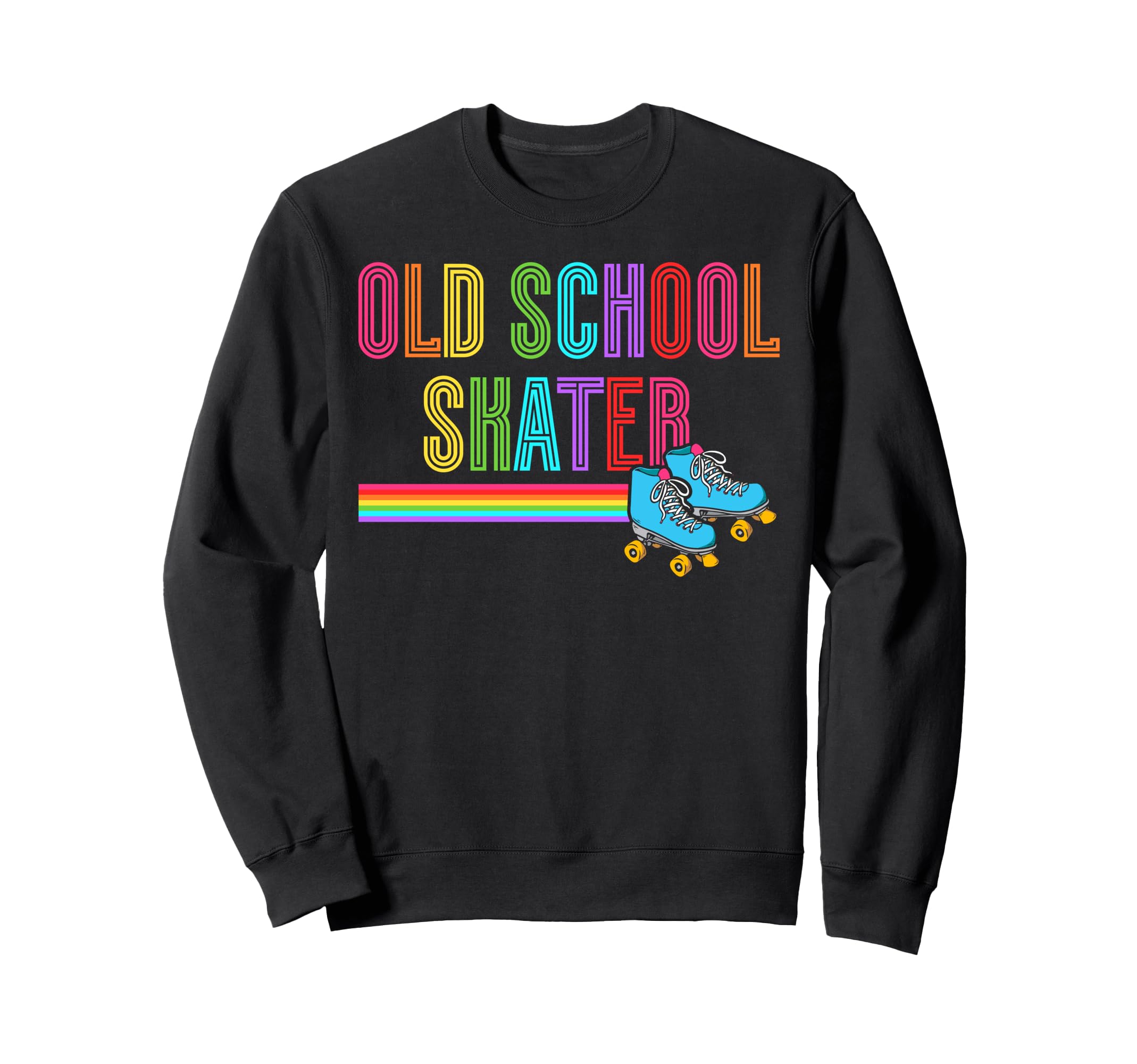 Roller Skating Skate 1970S Old Sweatshirt - Novelty Apparel Men Women - T-Shirt, Sweatshirt, Hoodie