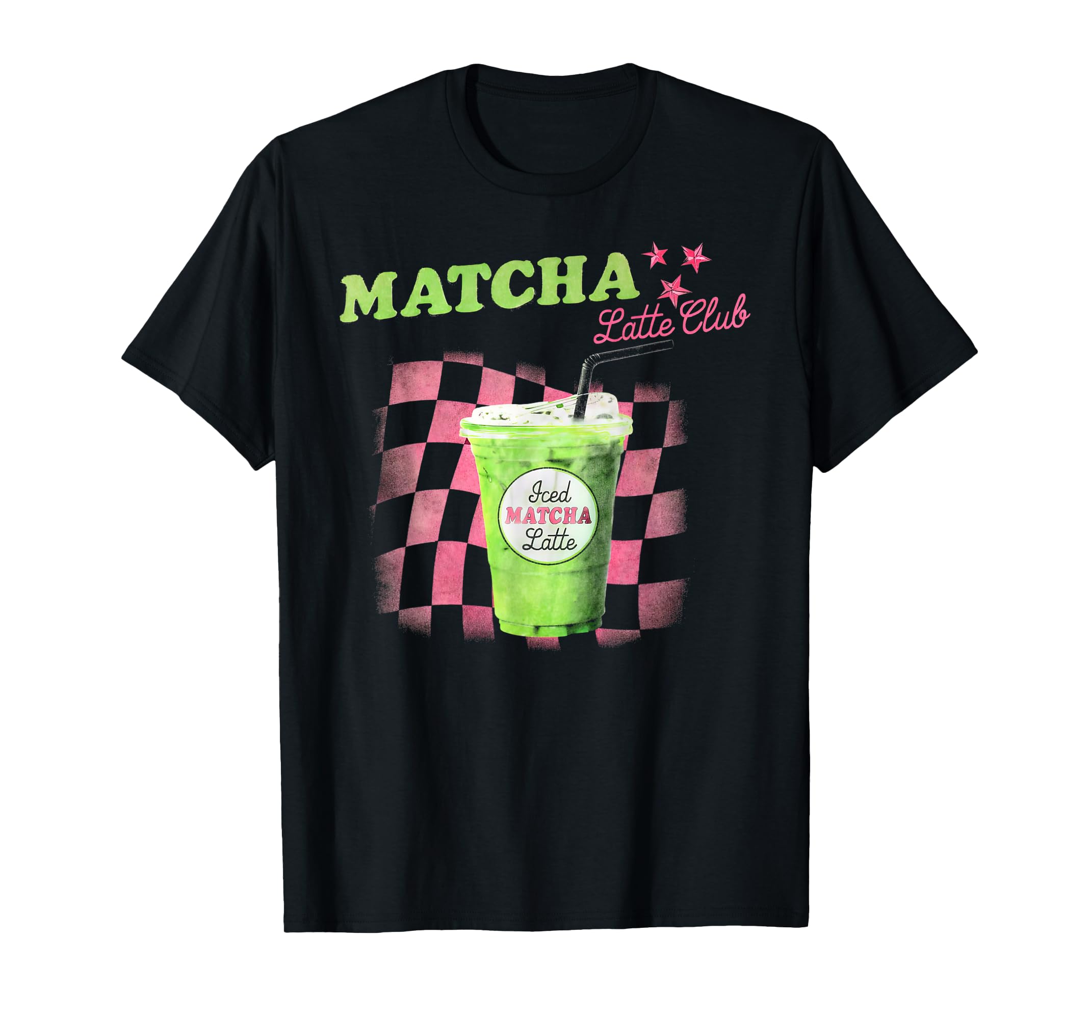 Trendy Iced Matcha Latte Club Tea T-Shirt - Fun Novelty Design for Adults - T-Shirt, Sweatshirt, Hoodie