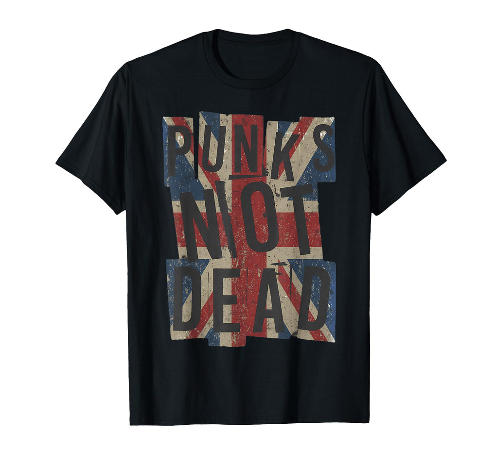 Punks Not Dead Union Jack Heritage T-Shirt - Trendy Graphic Men Women - T-Shirt, Sweatshirt, Hoodie