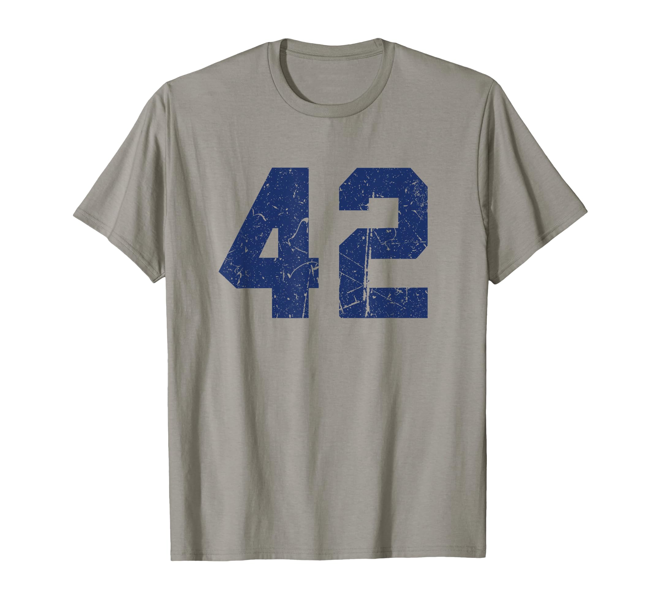 Number 42 Blue Varsity Number T-Shirt - Streetwear Style Unisex - T-Shirt, Sweatshirt, Hoodie