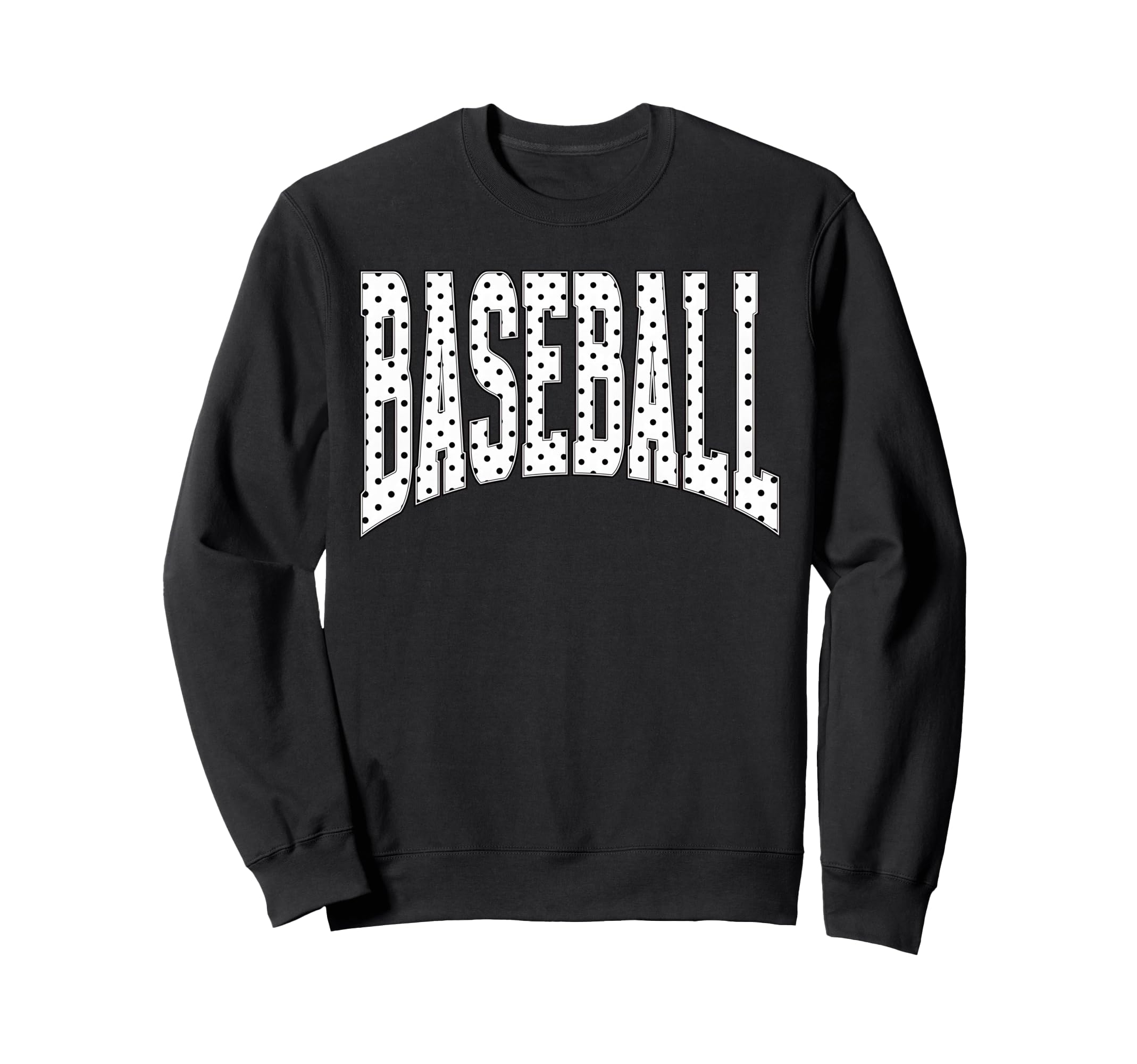 Baseball Polka Dot Baseball Sweatshirt - Casual Everyday Wear Men Women - T-Shirt, Sweatshirt, Hoodie