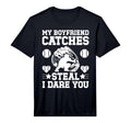 Mens Boyfriend Catches Baseball Girlfriend T-Shirt - Trendy Graphic Unisex - T-Shirt, Sweatshirt, Hoodie