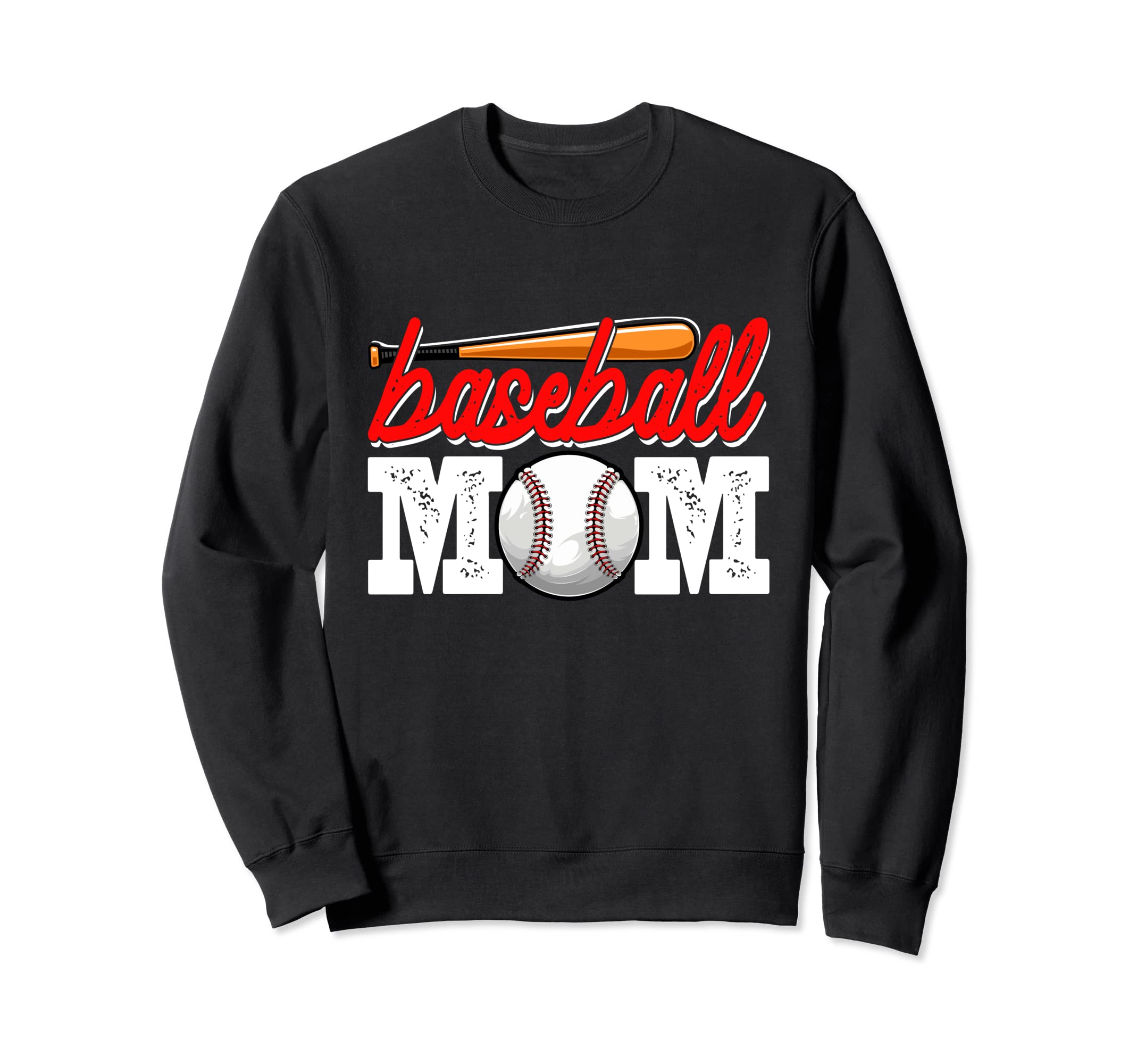 Baseball Mom Sports Mothers Day Sweatshirt - Trendy Graphic for Adults - T-Shirt, Sweatshirt, Hoodie
