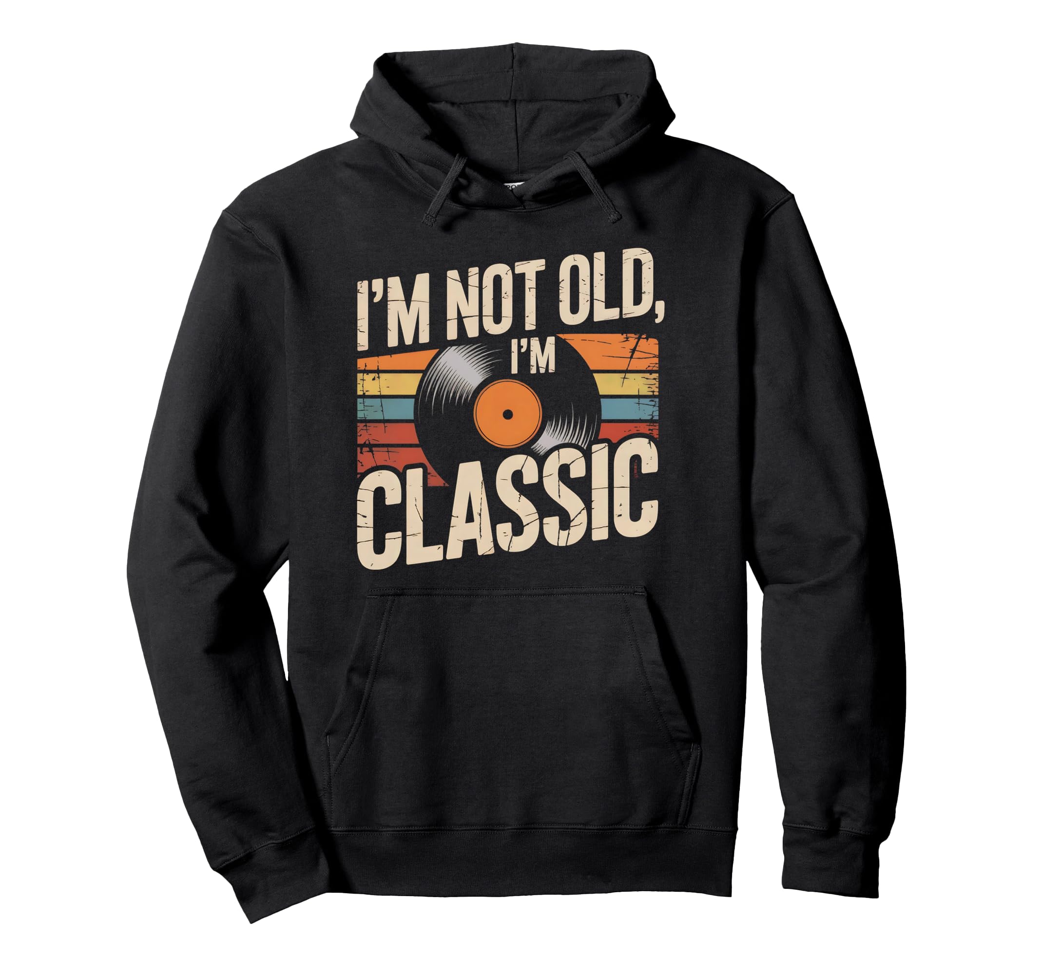 Im Not Old Im Vinyl Sunset Hoodie - Aesthetic Graphic for Adults - T-Shirt, Sweatshirt, Hoodie