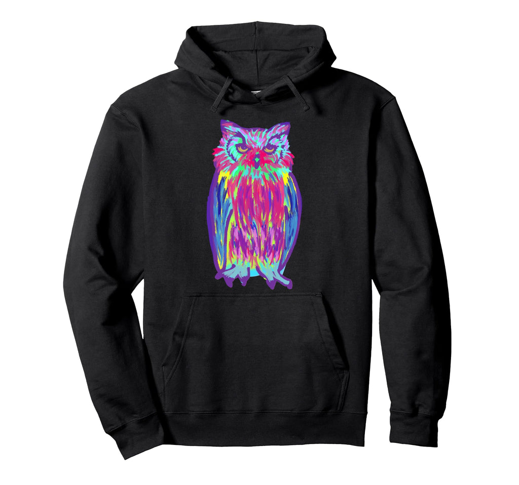 Wild Aesthetic Grumpy Owl Funny Owl Hoodie - Trendy Graphic for Adults - T-Shirt, Sweatshirt, Hoodie