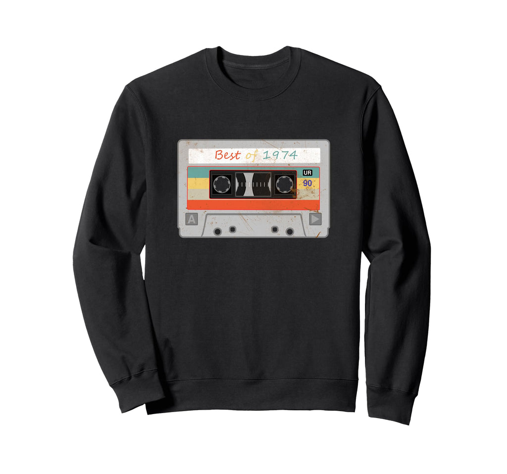 Best 1974 Funny Cassette Tape Sweatshirt - Graphic Print Unisex - T-Shirt, Sweatshirt, Hoodie