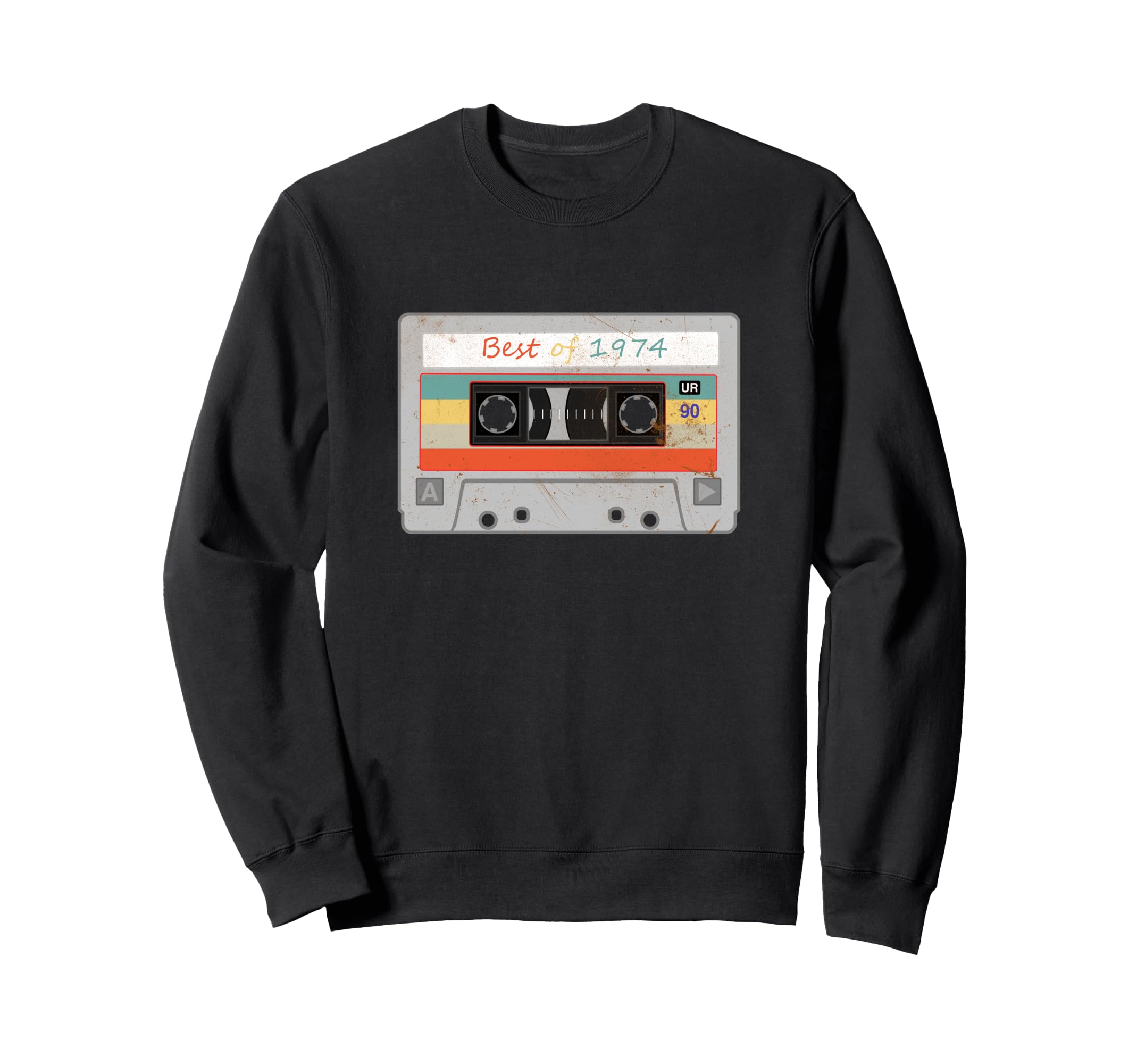 Best 1974 Funny Cassette Tape Sweatshirt - Graphic Print Unisex - T-Shirt, Sweatshirt, Hoodie