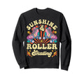 Roller Skating Skate 1970S Sunshine Sweatshirt - Graphic Print Unisex - T-Shirt, Sweatshirt, Hoodie