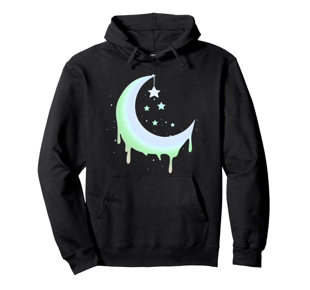 Pastel Moon Goth Vaporwave Hoodie - Streetwear Style for Adults - T-Shirt, Sweatshirt, Hoodie