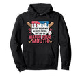 My Might Not Always Swing Baseball Mom Hoodie - Custom Art Print Unisex - T-Shirt, Sweatshirt, Hoodie