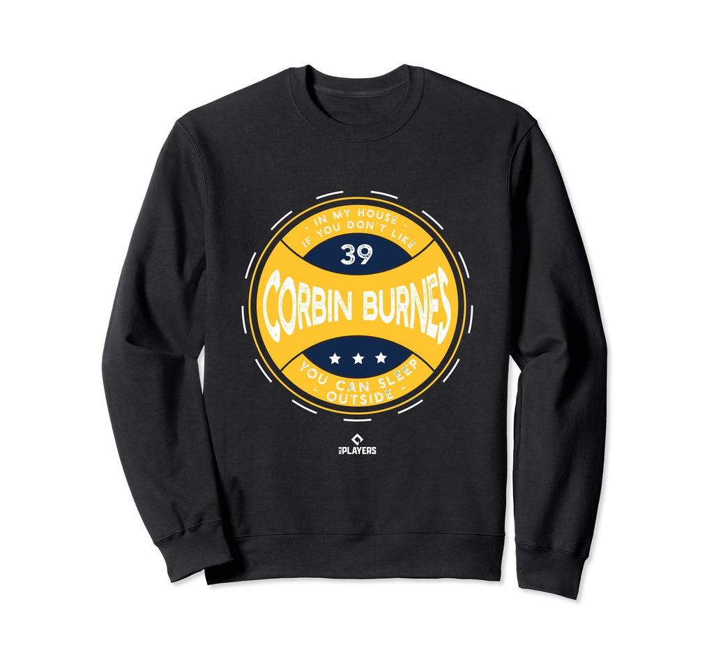 My House Corbin Burnes Mlbpa Sweatshirt - Minimalist Print for Adults - T-Shirt, Sweatshirt, Hoodie